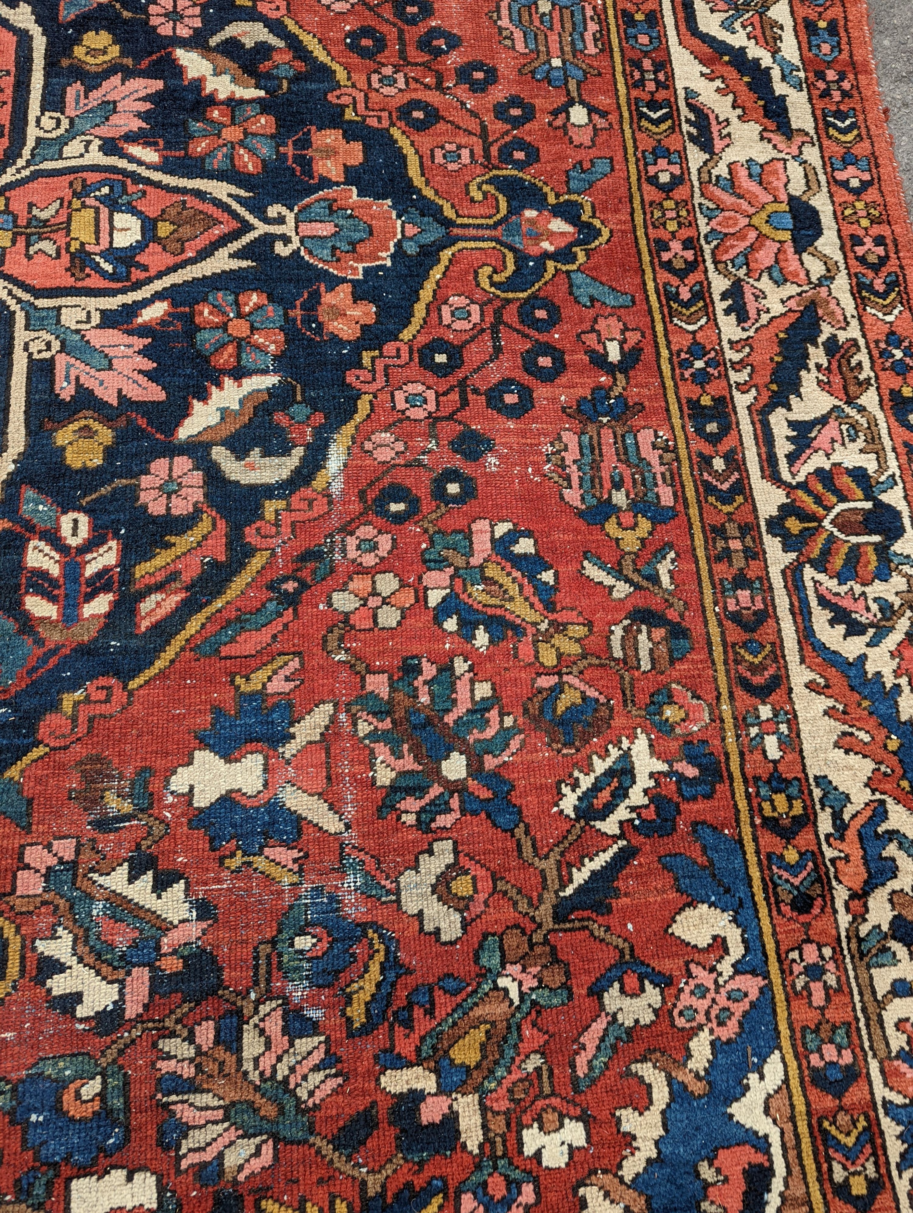 A Mahal red ground carpet, 370 x 260cm